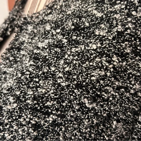 IRO Chada Metal Laced Boucle Open Blazer Jacket in Black & White Sz M - Picture 11 of 14